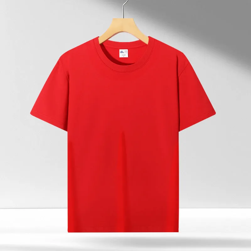 Liquid ammonia cotton short-sleeved shirt in solid colour, loose pullover fit, available in white, black, blue, green, and more