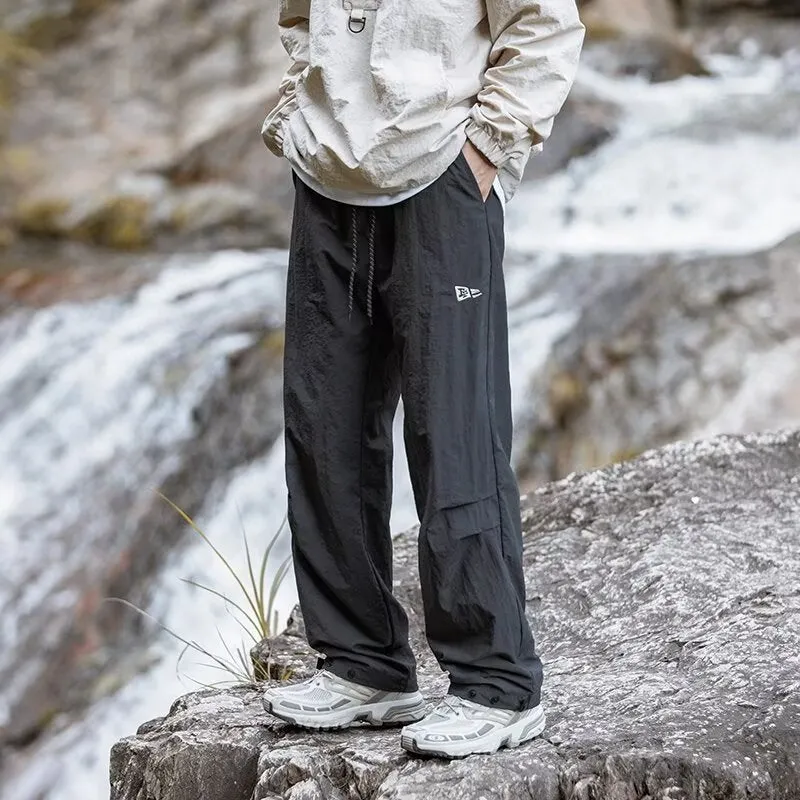 Men's quick-drying waterproof mountain trousers in straight leg design