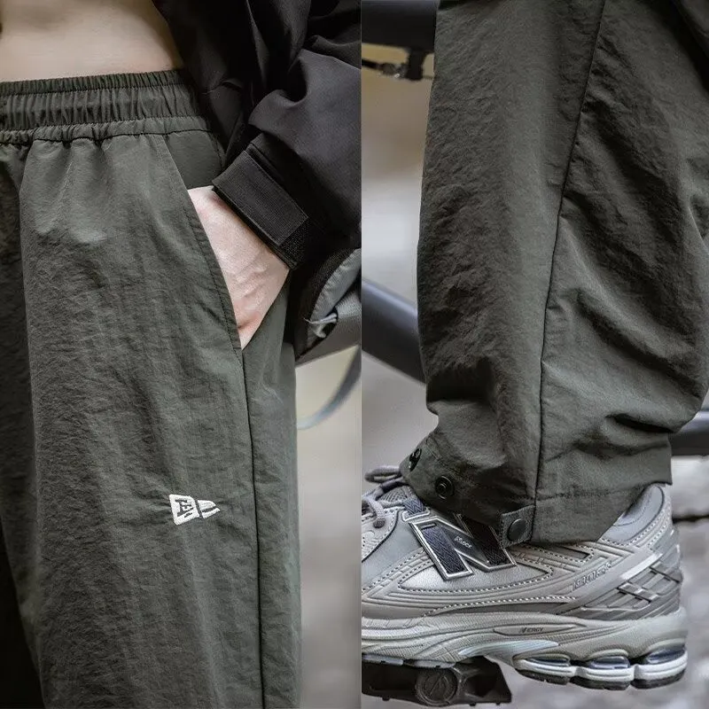 Men's quick-drying waterproof mountain trousers in straight leg design