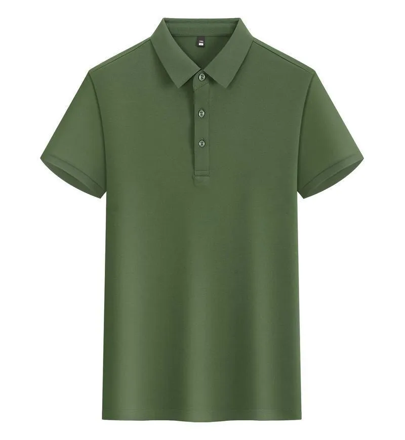 Unisex lapel polo shirt in light blue with short sleeves and slit sides, 100% polyester