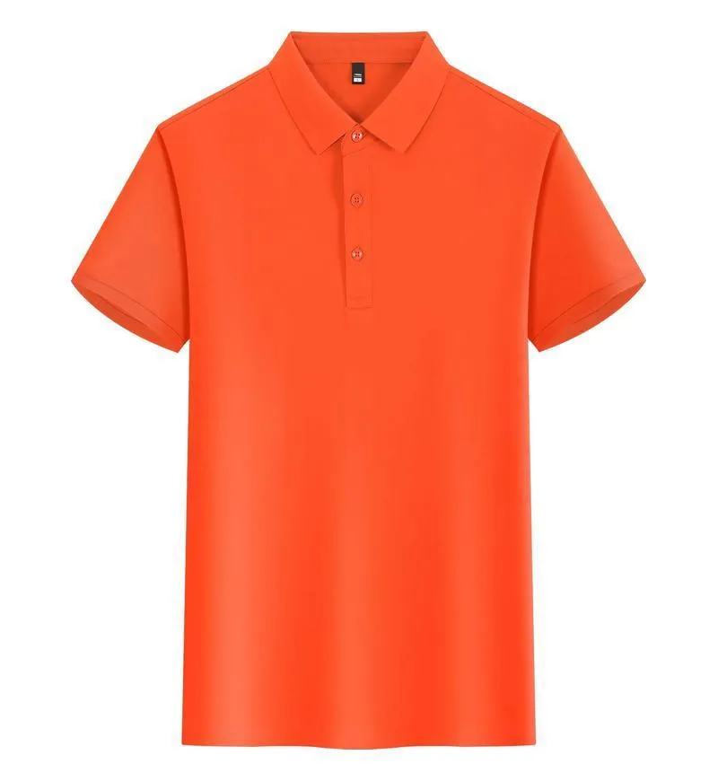 Unisex lapel polo shirt in light blue with short sleeves and slit sides, 100% polyester