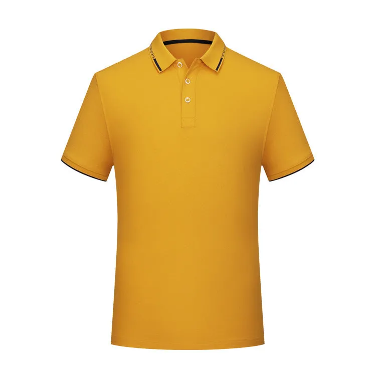 Cotton short-sleeved t-shirt in loose fit summer style, available in multiple colours on white background