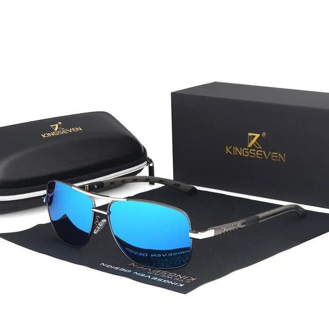 Men's round aluminium frame polarised UV400 sunglasses in gold brown