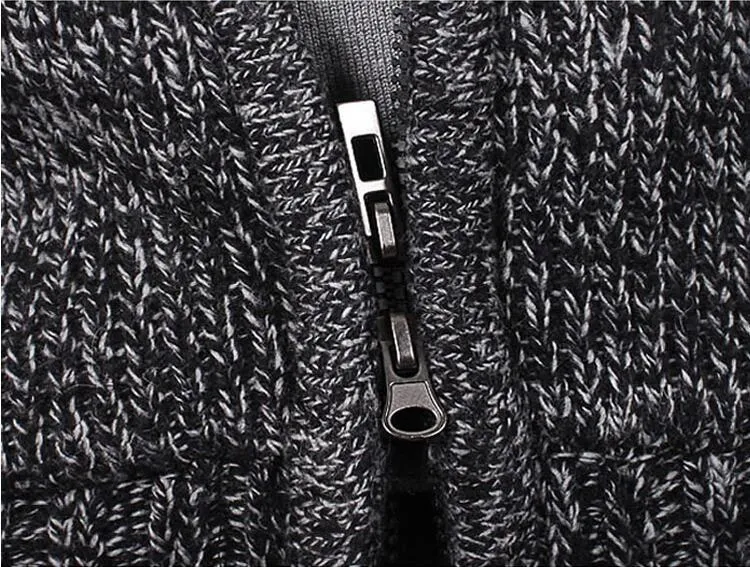 Warm blended wool and acrylic jacket in Black for Asian sizes L to 3XL