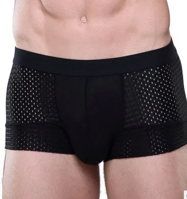 Men's U convex boxer briefs in ice silk fabric available in multiple colours