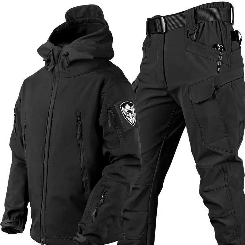 Same Outdoor camouflage training set winter hooded one-piece in eight colour options sizes S-4XL