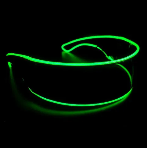 Frameless PC S2 luminous glasses with white light white film glowing effect