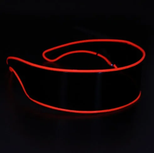 Frameless PC S2 luminous glasses with white light white film glowing effect