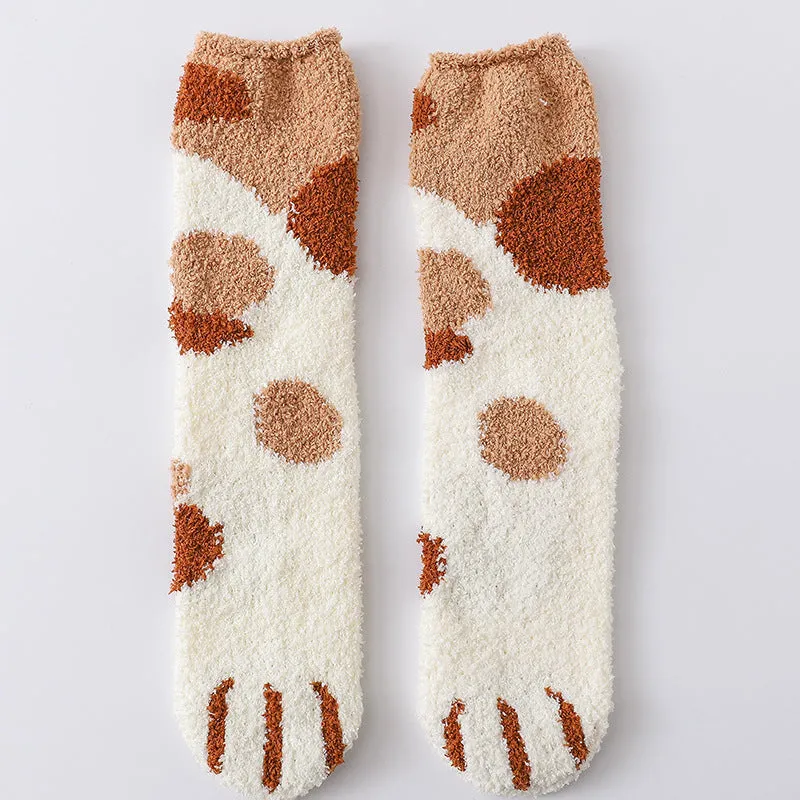 House floor socks in black, khaki, grey stripe and dot patterns for indoor use