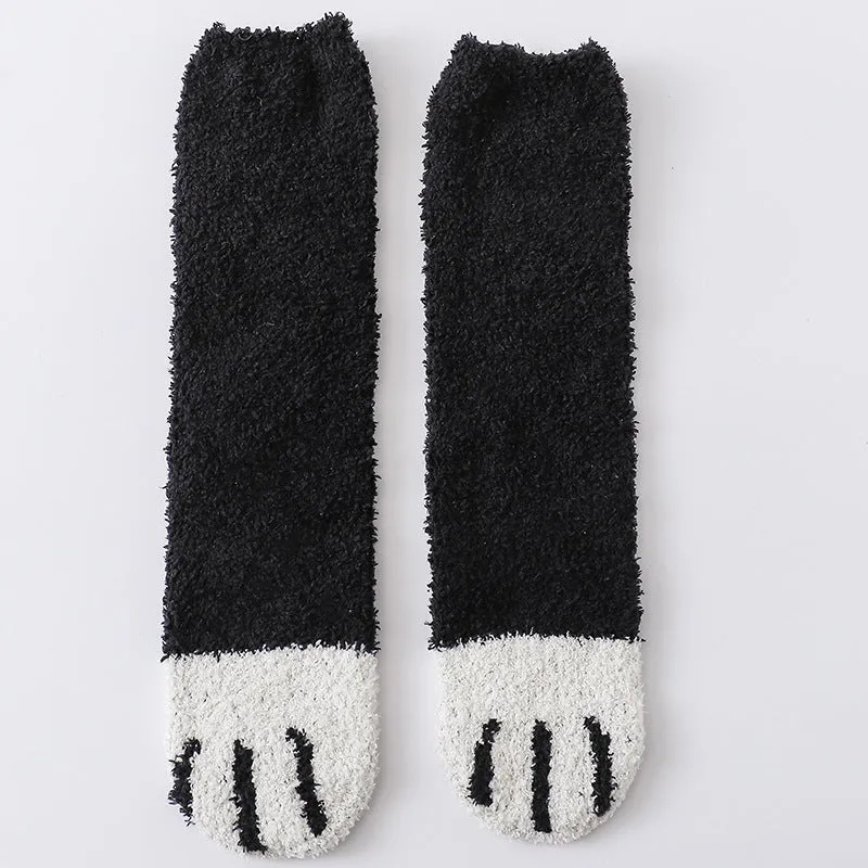 House floor socks in black, khaki, grey stripe and dot patterns for indoor use