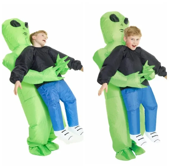 Inflatable Trump suit for Christmas party adult cosplay white waterproof polyester fabric with fan battery box