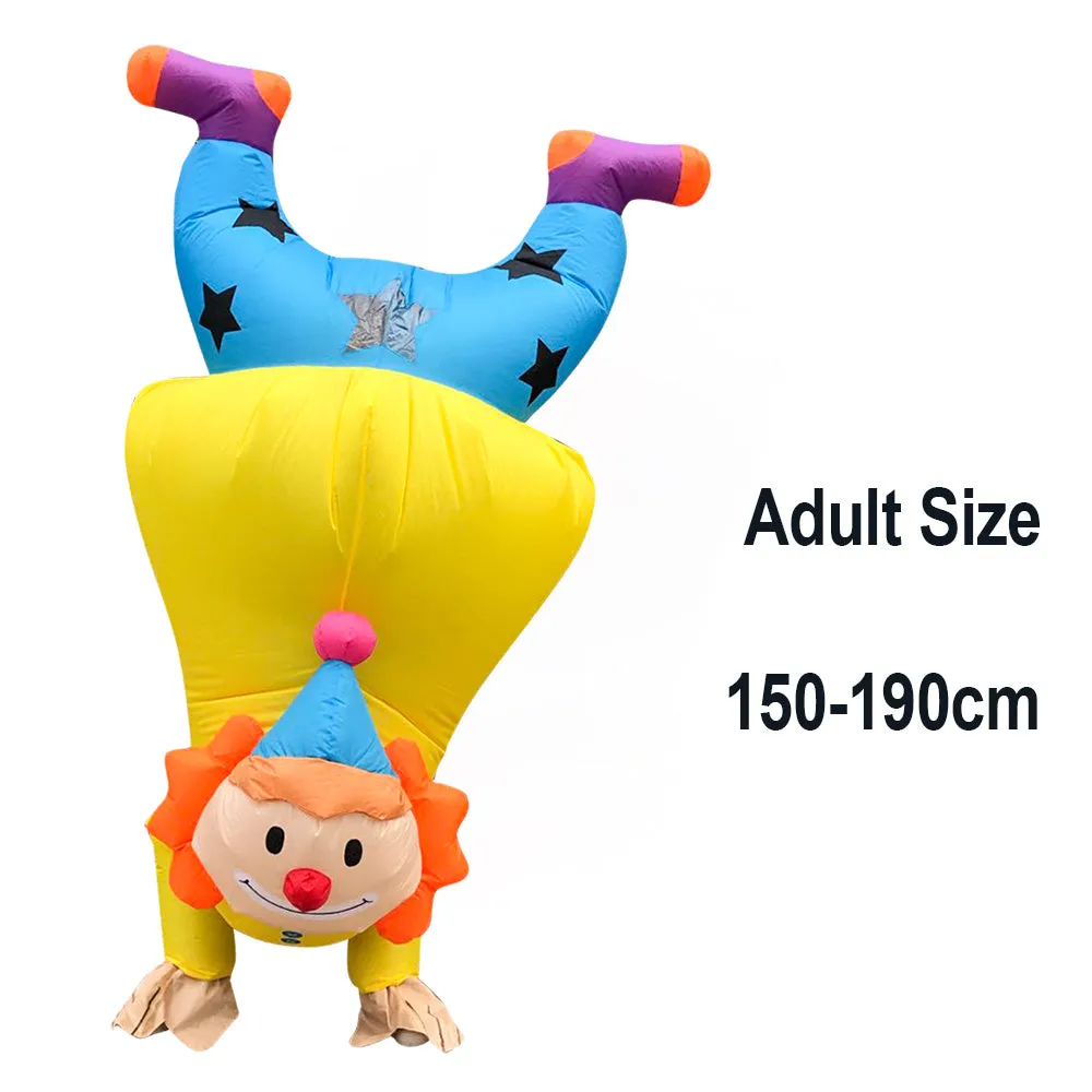 Inflatable Trump suit for Christmas party adult cosplay white waterproof polyester fabric with fan battery box