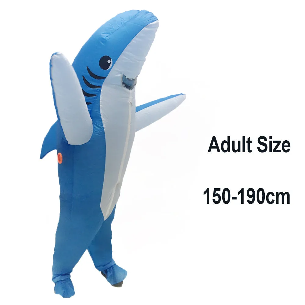 Inflatable Trump suit for Christmas party adult cosplay white waterproof polyester fabric with fan battery box