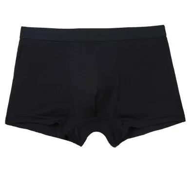 Pure colour bamboo fibre men underwear shorts in solid colour, mid-waist casual design, material viscose