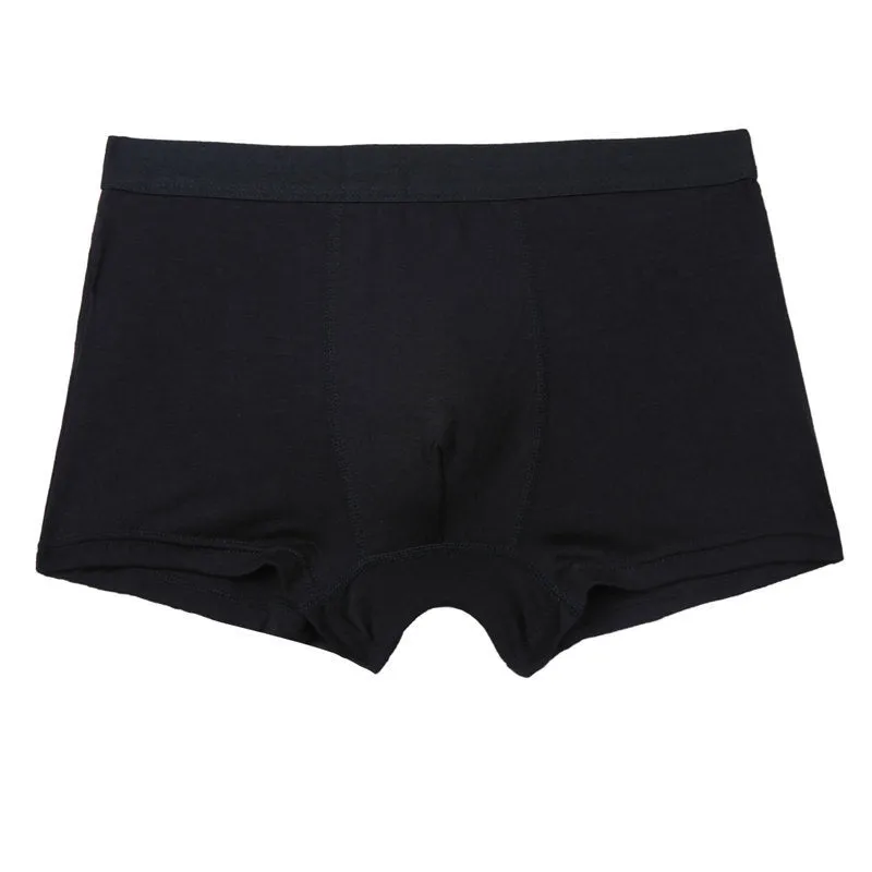Pure colour bamboo fibre men underwear shorts in solid colour, mid-waist casual design, material viscose
