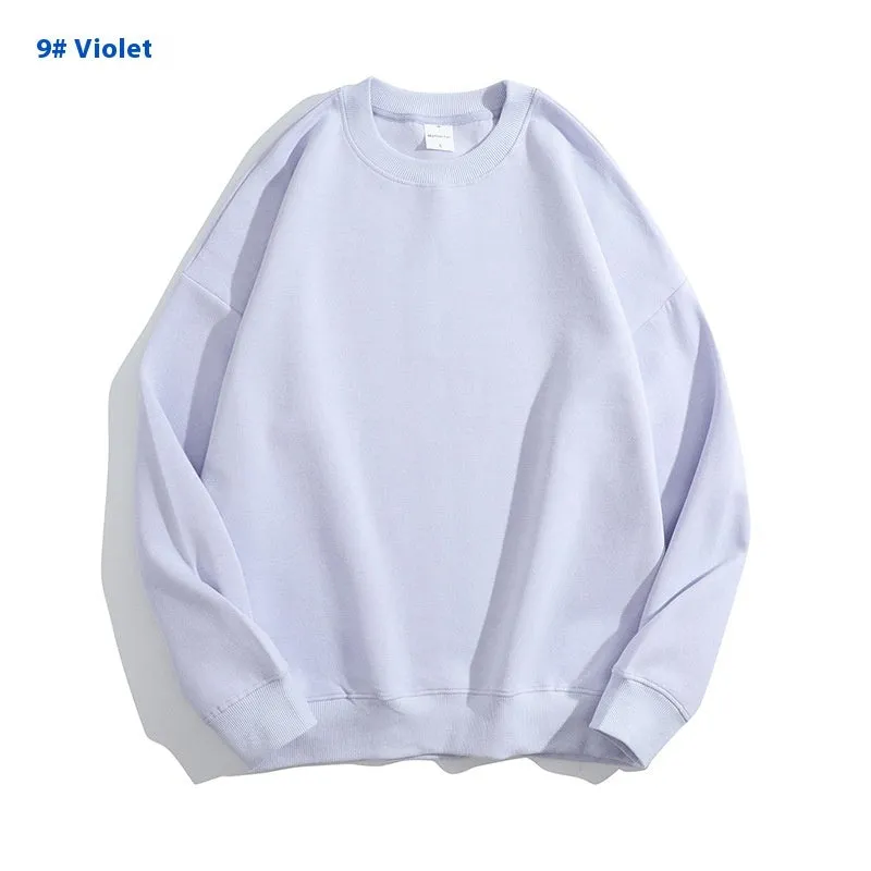 Cotton off shoulder pullover sweater in a solid colour with round neck and long sleeves.