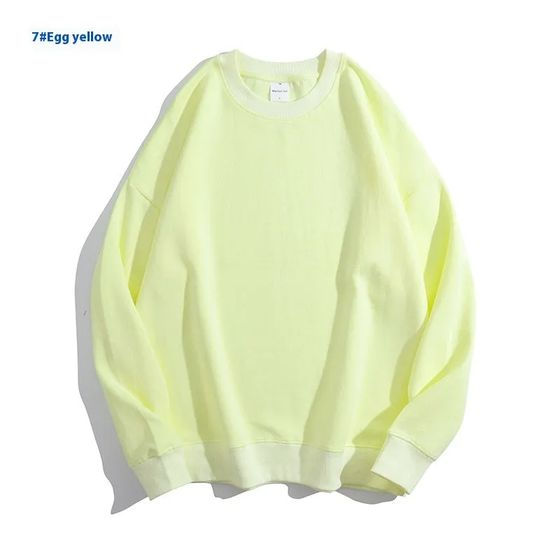 Cotton off shoulder pullover sweater in a solid colour with round neck and long sleeves.