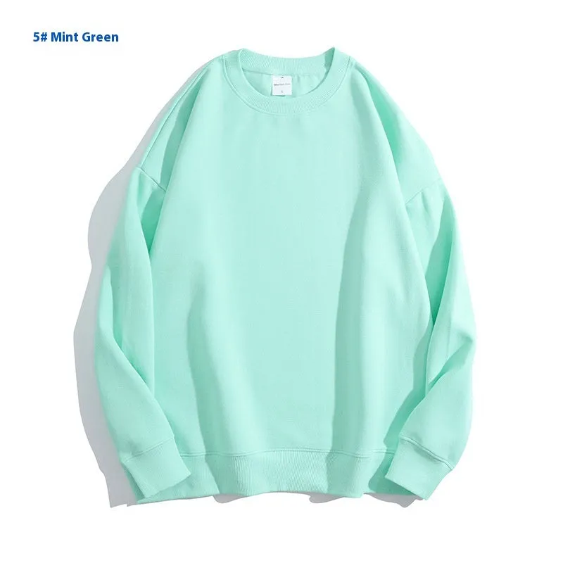 Cotton off shoulder pullover sweater in a solid colour with round neck and long sleeves.