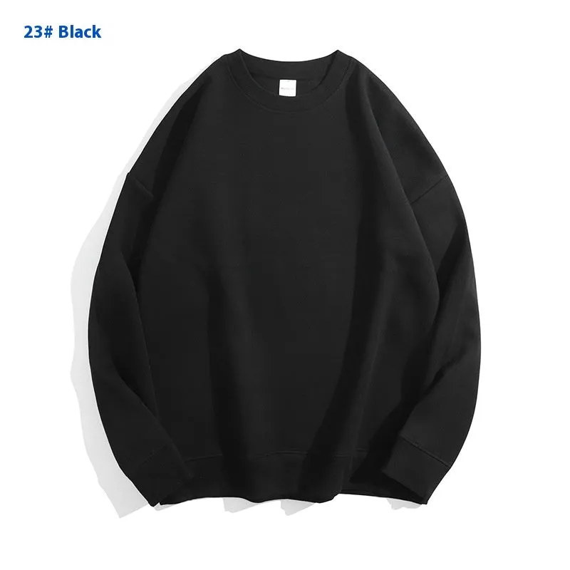 Cotton off shoulder pullover sweater in a solid colour with round neck and long sleeves.