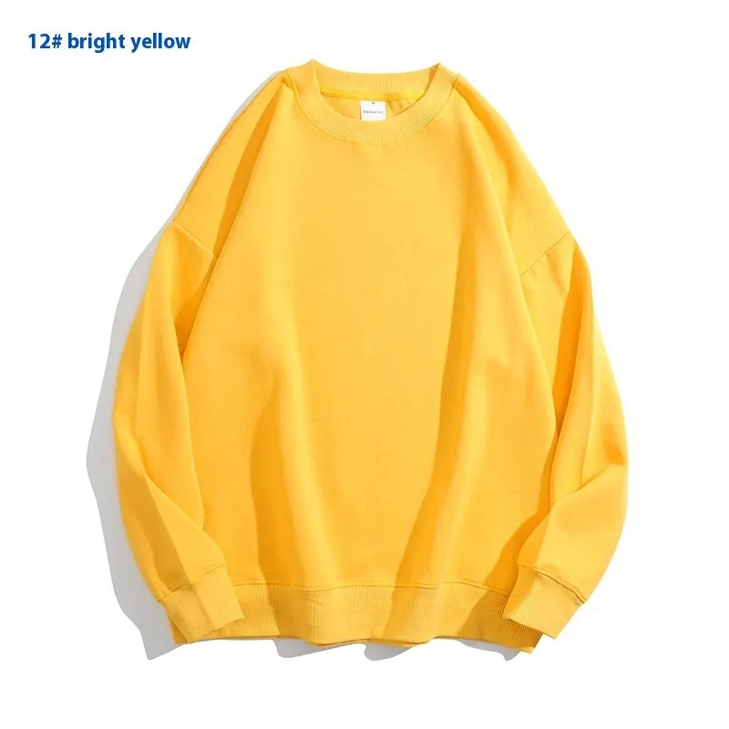 Cotton off shoulder pullover sweater in a solid colour with round neck and long sleeves.