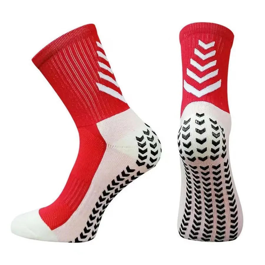 Men's athletic running socks with non-slip silicone grip in multiple colour options