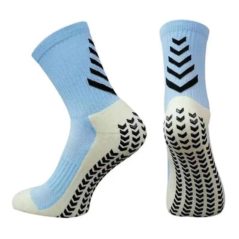 Men's athletic running socks with non-slip silicone grip in multiple colour options