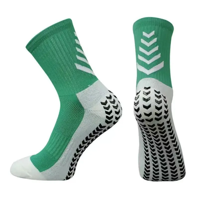 Men's athletic running socks with non-slip silicone grip in multiple colour options