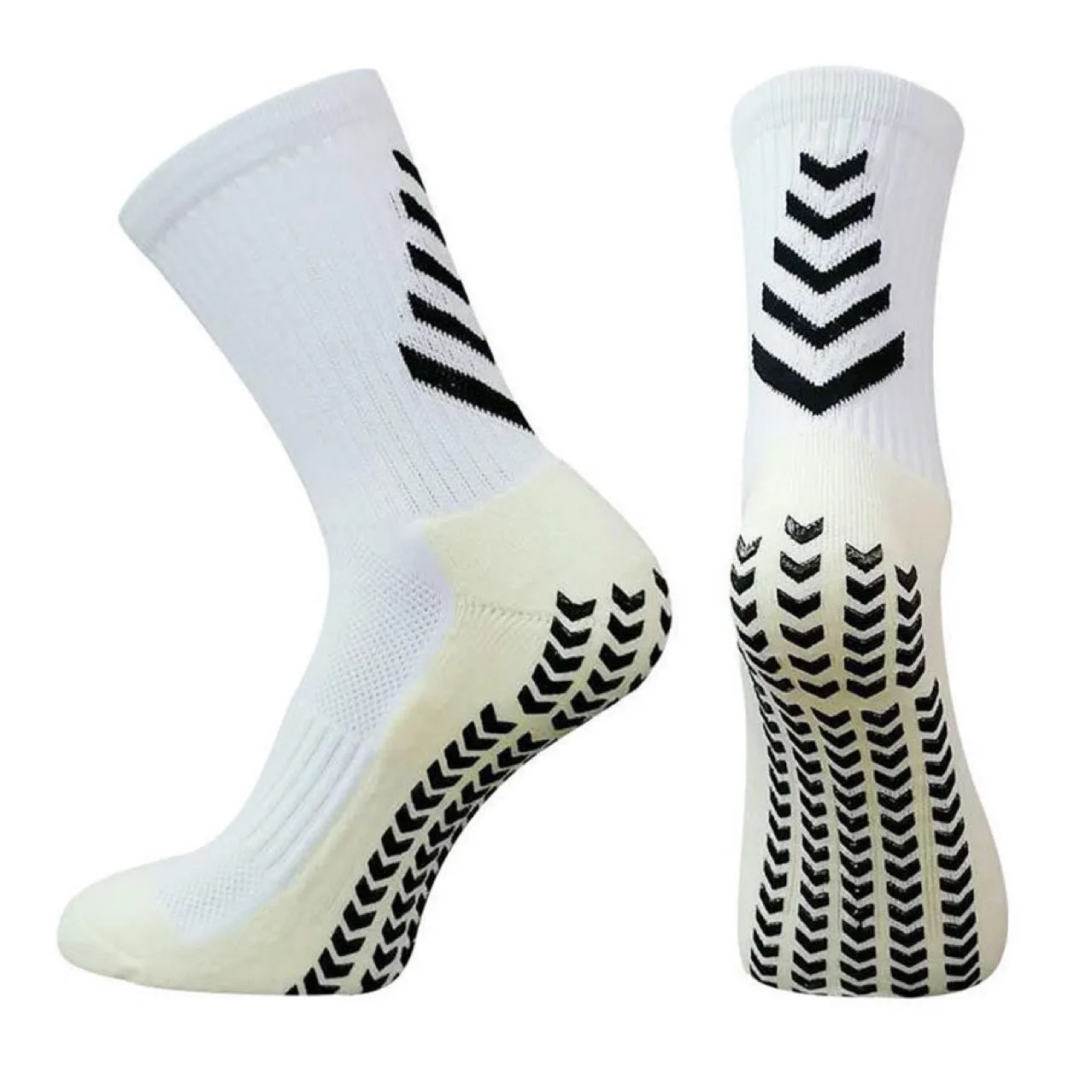 Men's athletic running socks with non-slip silicone grip in multiple colour options