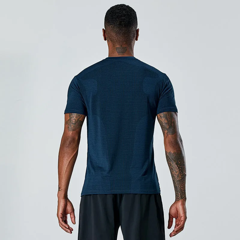 Quick-drying polyester T-shirt for men and women in Army Green colour, front view