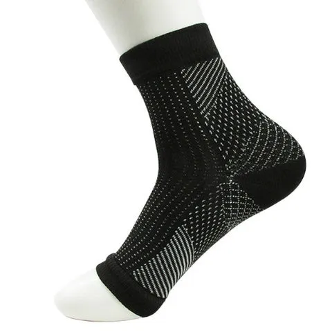 Compression foot sleeve for men women anti fatigue ankle support breathable nylon moisture wicking