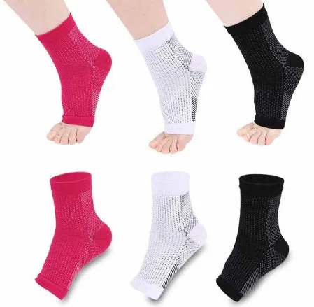 Compression foot sleeve for men women anti fatigue ankle support breathable nylon moisture wicking