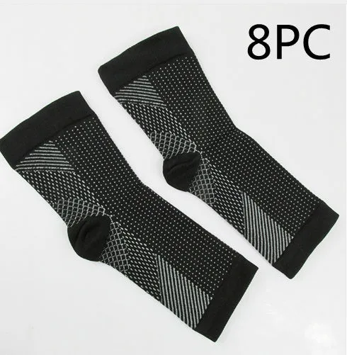 Compression foot sleeve for men women anti fatigue ankle support breathable nylon moisture wicking