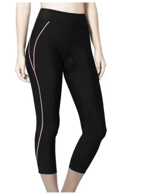 Women's brushed nylon sports tights in black – high-waist yoga and fitness pants