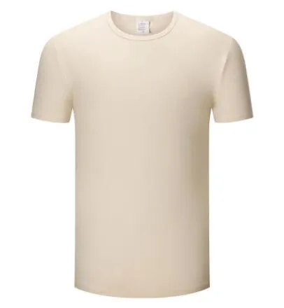 Blank custom sublimation t-shirt in white 100% polyester front view