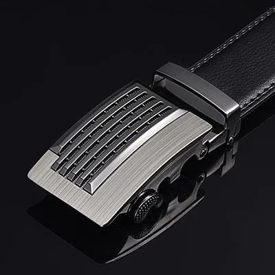 Top quality genuine full grain leather belt for men with metal buckle, available in multiple styles and sizes 110-125cm