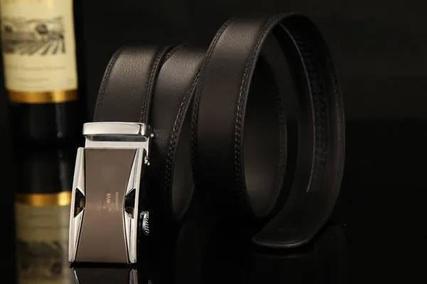 Top quality genuine full grain leather belt for men with metal buckle, available in multiple styles and sizes 110-125cm