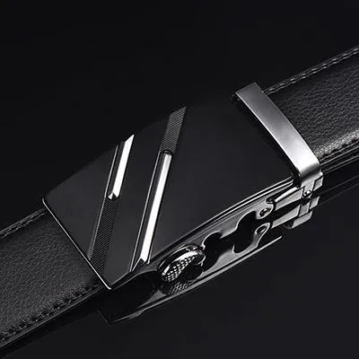 Top quality genuine full grain leather belt for men with metal buckle, available in multiple styles and sizes 110-125cm
