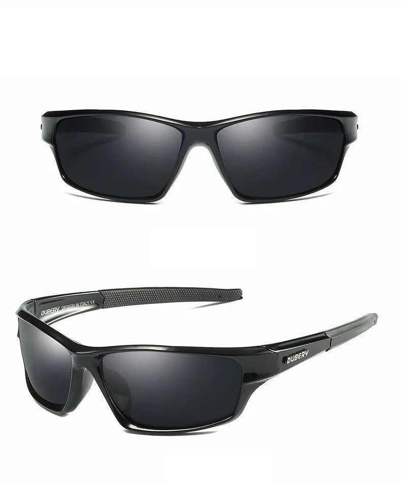 New retro men polarized sunglasses with plastic frame and resin lenses for travel and sports