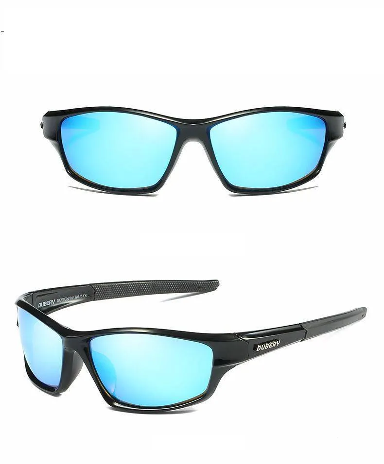 New retro men polarized sunglasses with plastic frame and resin lenses for travel and sports