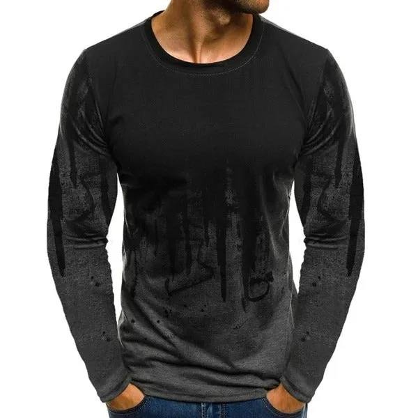 Printed t-shirt in green with short sleeves, available in sizes S to 6XL