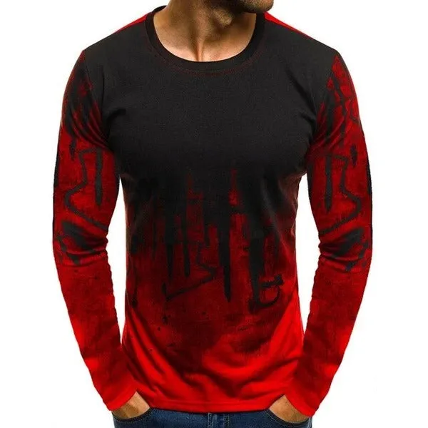 Printed t-shirt in green with short sleeves, available in sizes S to 6XL