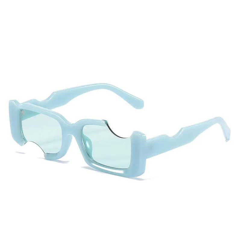 Retro sunglasses for men and women with UV400 PC frame in multiple colours including black and blue