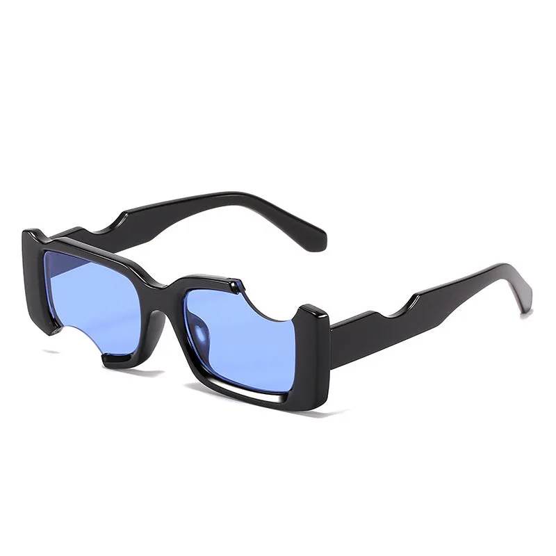 Retro sunglasses for men and women with UV400 PC frame in multiple colours including black and blue