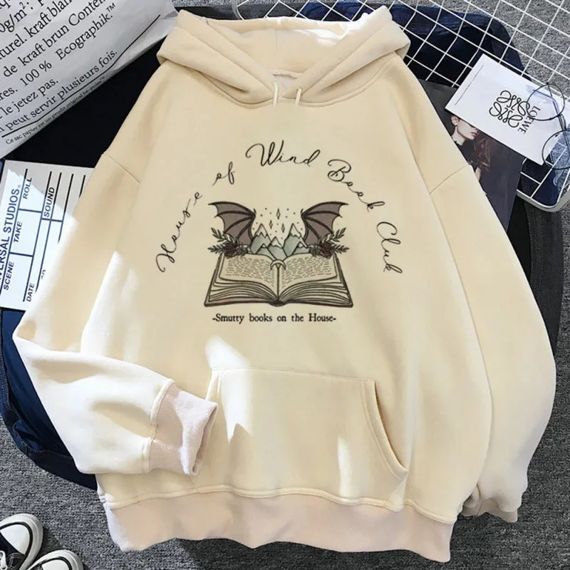 Acotar women winter aesthetic hoodie in street hip hop style, polyester, long sleeves, available in multiple sizes and colours