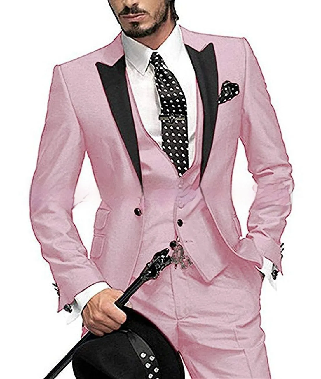 Nylon black collar color blocked three piece set for women in slim fit, with vest, trousers, and jacket in wine red