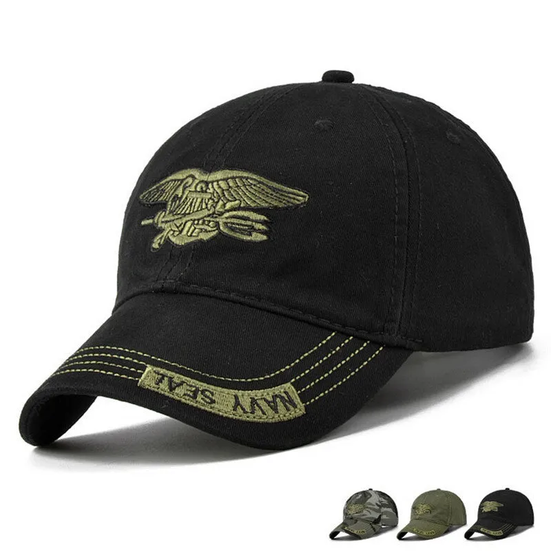 Army tactical baseball cap in green with adjustable strap lightweight polyester cotton blend