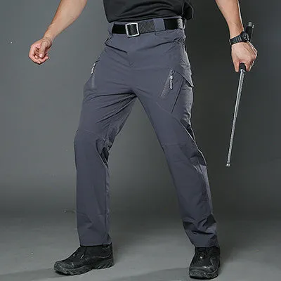 Male army fan special forces quick-drying pants in khaki colour, 97% cotton 3% spandex, with ergonomic knees and YKK zipper
