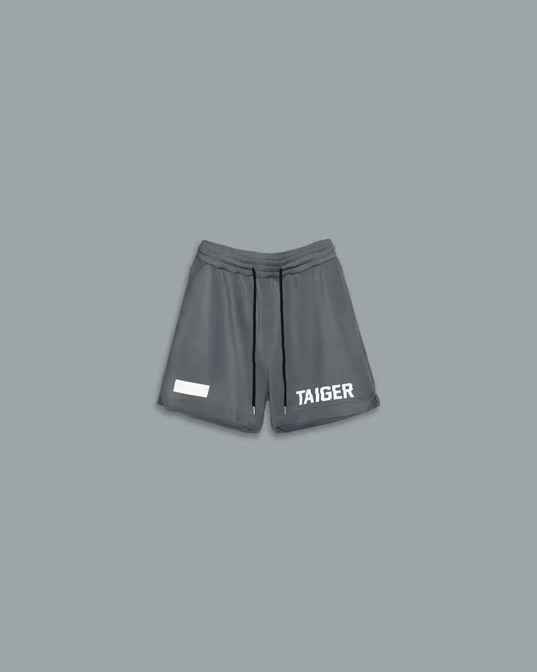 Loose men's side zipper shorts in khaki for fitness exercise running cotton blend moisture absorption