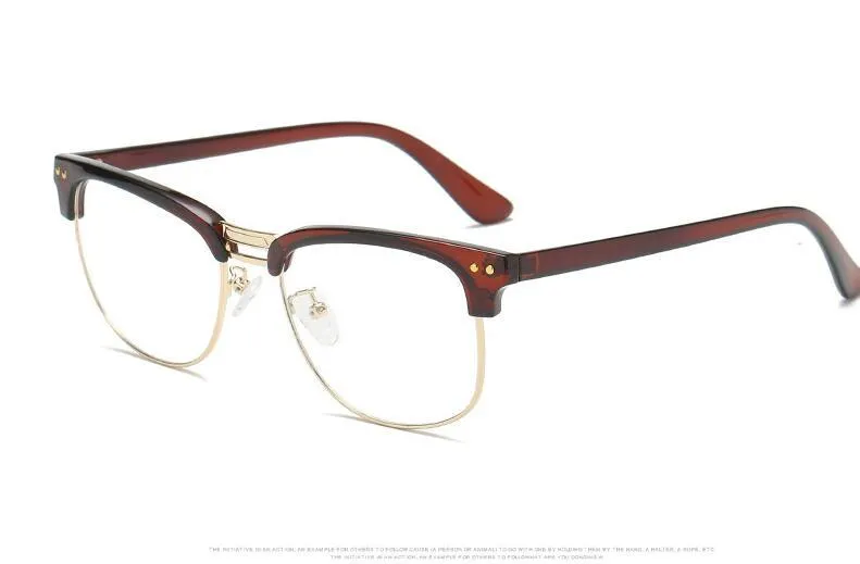TR90 anti-blue light glasses, unisex vintage full frame, bright black colour option, non-prescription blue-light filtering lenses on a plain background
