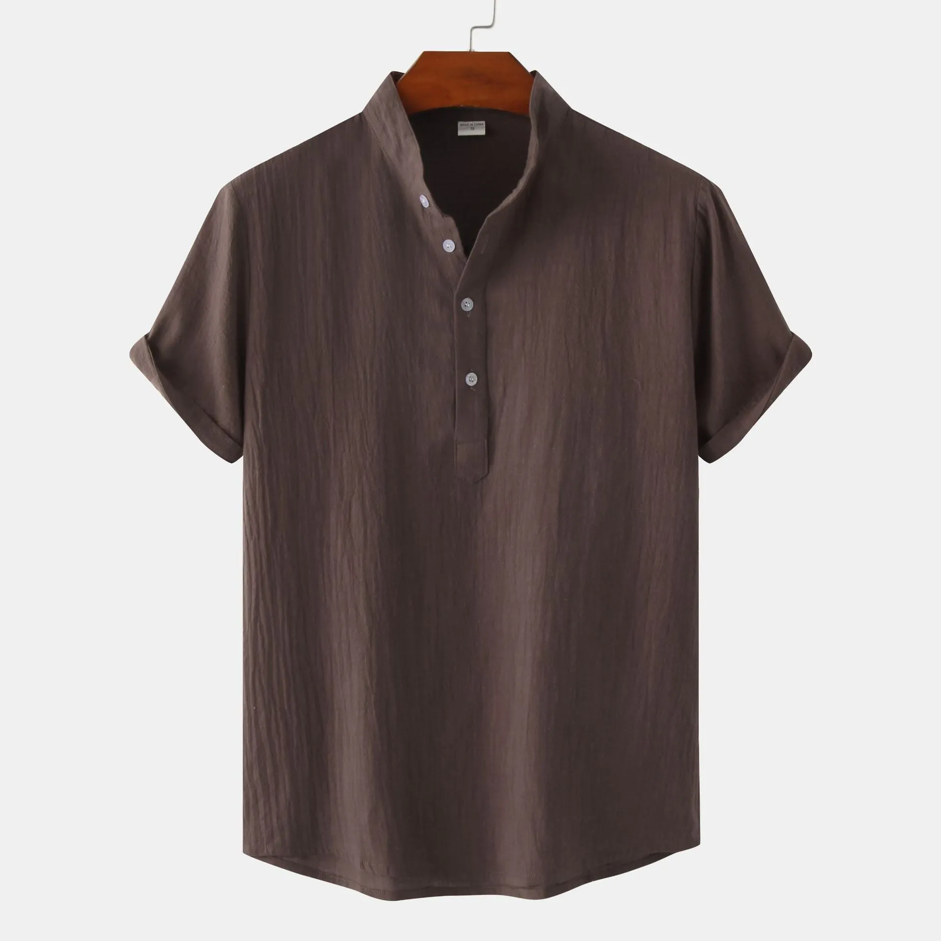 Men's casual short sleeve pullover shirt with floral print, available in multiple colours, sizes S to 2XL